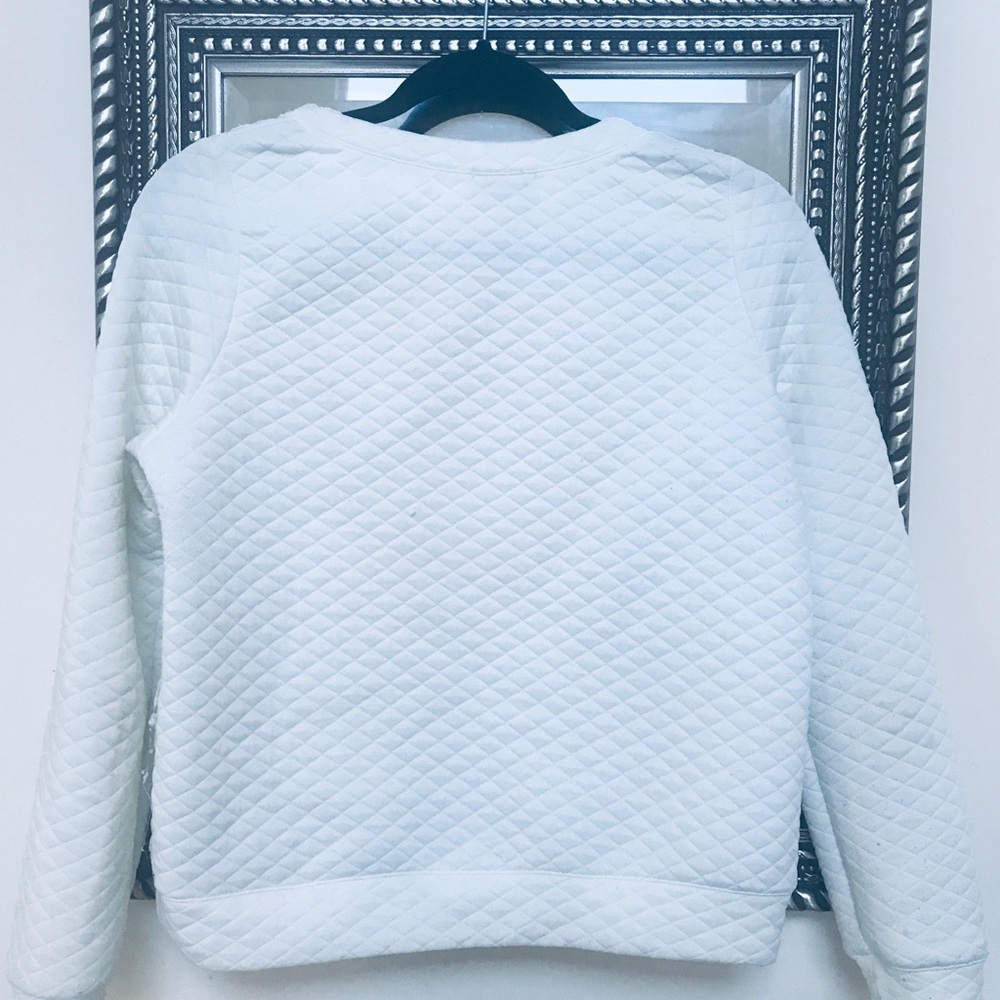 White Diamond Ribbed Sweater - Picture 3 of 4